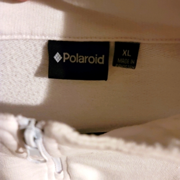 𝅺POLAROID White Cropped top Sweatshirt - Picture 4 of 7